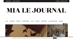 Desktop Screenshot of mia-lejournal.com